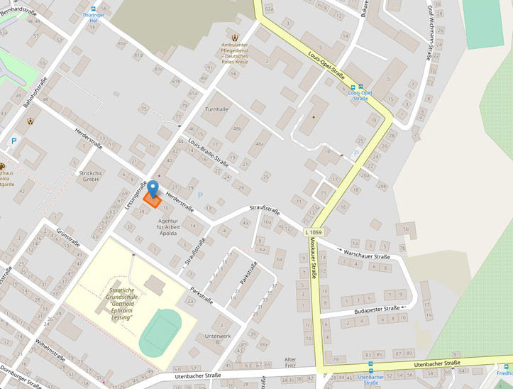 Karte Jobcenter Weimarer Land Apolda